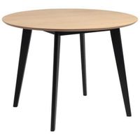 MID.YOU JEDÁLENSKÝ STÔL, dub, kaučukové drevo, čierna, farba duba, 105/105/76 cm