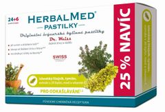 Simply You HerbalMed pastilky Dr. Weiss pre odkašliavanie 24 pastiliek + 6 pastiliek ZADARMO