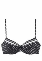 LASCANA Bikini gornji dio 'Wire Merily'  crna / bijela