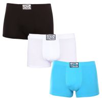 3PACK pánské boxerky Styx klasická guma vícebarevné (3Q96019) XXL