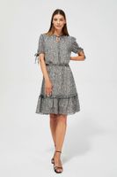 Marisse Printed Dress L-Su-3454 Beige