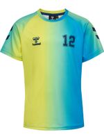 Hummel Tehnička sportska majica 'Schimmer'  plava / limeta zelena / zelena