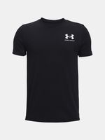 Under Armour UA B Sportsttyle Left Chest SS Koszulka dziecięce Czarny