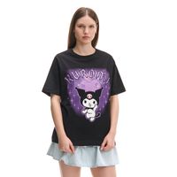 Cropp - Črna majica s potiskom Kuromi - črna