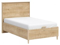 Študentská posteľ 100x200cm s úložným priestorom a usb cody - dub