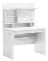 Písací stôl s malým nástavcom a usb vendella - biela