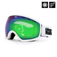 HORSEFEATHERS Okuliare na snowboard Knox - white/mirror green WHITE