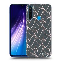 Silikónový čierny obal pre Xiaomi Redmi Note 8 - Veľa lásky