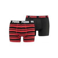 Puma HERITAGE STRIPE BOXER 2P Мъжки боксерки, червено, размер