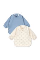 Konges Sløjd Detský podbradník Konges Sløjd 2 PACK DINNER BIB WITH SLEEVES 2-pak