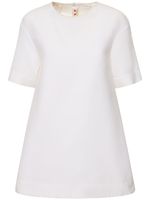 Cotton Cady Short Sleeve Mini Dress