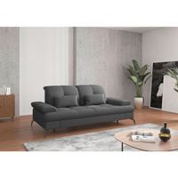 Sit & More TROJMIESTNA POHOVKA, textil, tmavosivá