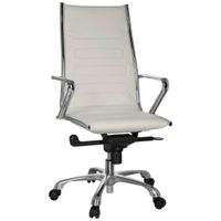 MID.YOU OTOČNÁ ŽIDLE, vzhled kůže, krémová