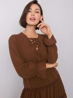 Dress-DHJ-SK-12310.61P-brown