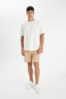 DEFACTO Regular Fit Basic Plain Bermuda Shorts