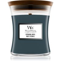 Woodwick Evening Onyx vonná sviečka s dreveným knotom 275 g