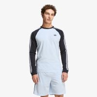 T-shirt adidas 3-Stripes Long-Sleeve Top Long-Sleeve Top Crystal Sky XL