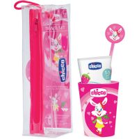 Chicco Travel Set set njege za zube Pink 3 y+ 1 kom