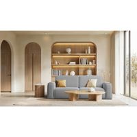 Livetastic ROZKLADACIA POHOVKA, textil, svetlosivá