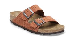 Birkenstock Arizona BS Suede Embossed Narrow Fit Unisex - Sandály Birkenstock - Oranžová - 1027015-7.5 - Size: 7.5