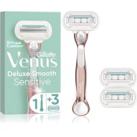 Gillette Venus Deluxe Smooth Sensitive Rosegold самобръсначка + резервни остриета 3 бр.