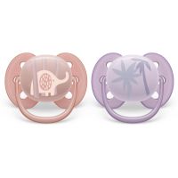 Philips Avent Ultrasoft Premium 0-6m пустушка Animal Girl 2 кс