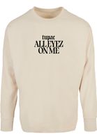 Men's hoodless sweatshirt 2Pac All Eyez on me Tracklist Cut On cream