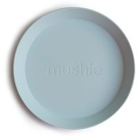 Mushie Round Dinnerware Plates talíř Powder Blue 2 ks