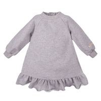 Eevi SUKIENKA/BLUZA SIMPLY COMFY FALBANKI SZARY MELANŻ