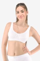 Bavlněná sportovní podprsenka Gina 97001P Bílá XL