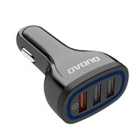 DUDAO R7s Avtopolnilec 3X USB QuickCharge 3.0 črn