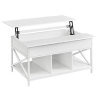 Boxxx KONFERENČNÝ STOLÍK, biela, kov, kompozitné drevo, 100/60/48-62 cm