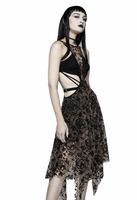 DEVIL FASHION - Damenkleid - Ophelia Mesh Gothic Dress - Braun 3XL-4XL