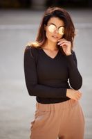 Infinite You Woman's Blouse M289 Black