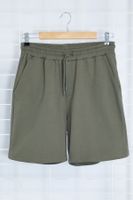 Trendyol AnthraciteRegular/Normal Cut More Sustainable Contrast Stitch Detailed 100% Cotton Shorts