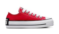 Converse Chuck Taylor All Star Lift Platform Sketch Low Top - Dámske - Tenisky Converse - Červené - A10425C - Veľkosť: 37.5