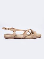 Women's Flat Sandals Big Star Beige