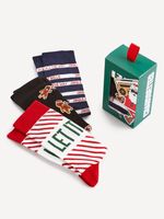 Celio Socken 3 Paar Schwarz