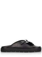 20mm Dome Leather Flatform Sandals