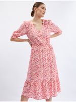 Orsay Orange-Pink Women's Floral Dress - Women's