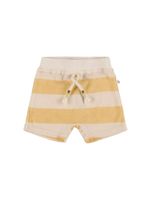 Striped Cotton Blend Terry Shorts