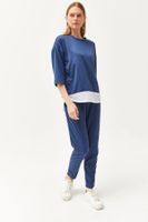 Olalook Women's Indigo Top and Bottom Set