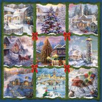 Vianočná koláž (štvorcové puzzle)