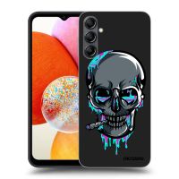 Silikónový čierny obal pre Samsung Galaxy A15 A156B 5G - EARTH - Lebka 3.0