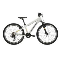 Odlehčené juniorské kolo Kross Dust JR 1.0 24" Gen 006 • 130-150 cm • 12,7 kg S (12", 130-150 cm) šedá/černá/lesk