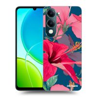 Silikónový čierny obal pre Vivo Y29s 5G - Hibiscus