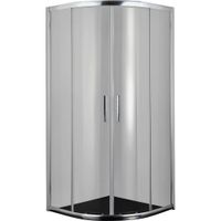 XXXL POLKRUHOVÝ SPRCHOVACÍ KÚT, chrómová, 90/200/90 cm