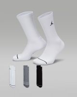 Jordan Unisex Everyday Cushion Poly Crew Socks 3pair L