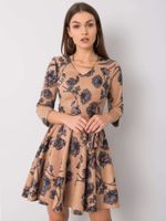 Dress-LK-SK-508307.46P-dark beige