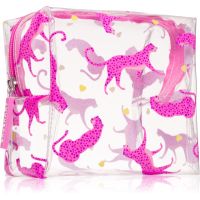BrushArt Accessories Transparent cosmetic bag прозора косметичка Cheetah in love A 1 кс